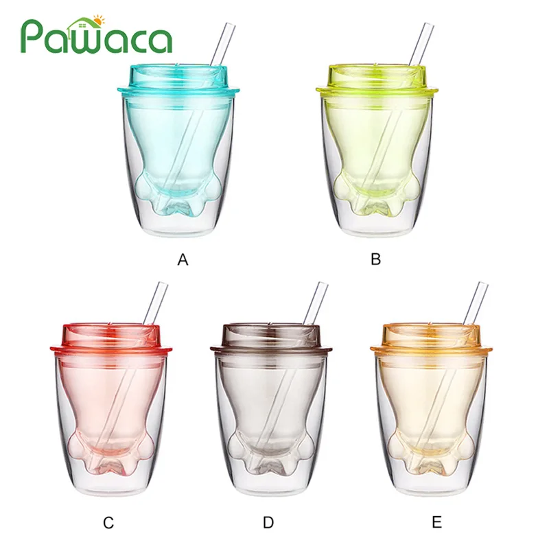 Cute Cat Claw Cup Coffee Mug Double Wall Transparent Glass Mug Insulated Breakfast Milk Tea Cup with Lid and Drinking Straw
Cute Cat Claw Cup Coffee Mug Double Wall Transparent Glass Mug Insulated Breakfast Milk Tea Cup with Lid and Drinking Straw