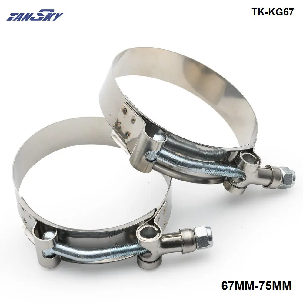2.5" INCH (67MM-75MM) SILICONE TURBO HOSE COUPLER T BOLT SUPER CLAMP KIT TK-KG67
2.5" INCH (67MM-75MM) SILICONE TURBO HOSE COUPLER T BOLT SUPER CLAMP KIT TK-KG67