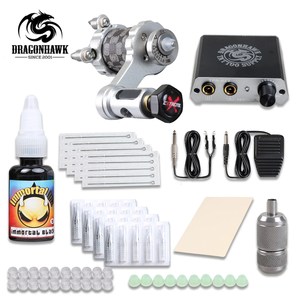 Starter Tattoo Kits Roatry Machine Gun Set Permanent Makeup Immortal Pigment Set Power Supply Tattoo Machine Kit
Starter Tattoo Kits Roatry Machine Gun Set Permanent Makeup Immortal Pigment Set Power Supply Tattoo Machine Kit