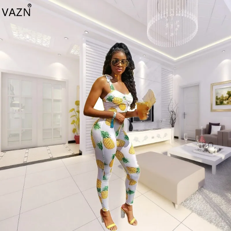 VAZN Special Beach Design 2019 New Sexy Popular Women 2 Piece Set Pineapple Strapless Hollow Out Full Length Lady Set PY620
VAZN Special Beach Design 2019 New Sexy Popular Women 2 Piece Set Pineapple Strapless Hollow Out Full Length Lady Set PY620