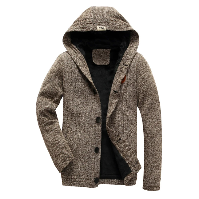 2018 Men Casual Winter Button Down Thick Hooded Cardigan Solid Color Long Sleeve Coat Asia size M-3XL
2018 Men Casual Winter Button Down Thick Hooded Cardigan Solid Color Long Sleeve Coat Asia size M-3XL