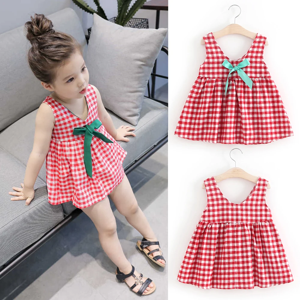 Summer Dress Sling Sleeveless Cotton Dress Lovely Bowknot Kids Birthday Party Dresses for Kids girls Princess Dress Tops Clothes
Summer Dress Sling Sleeveless Cotton Dress Lovely Bowknot Kids Birthday Party Dresses for Kids girls Princess Dress Tops Clothes