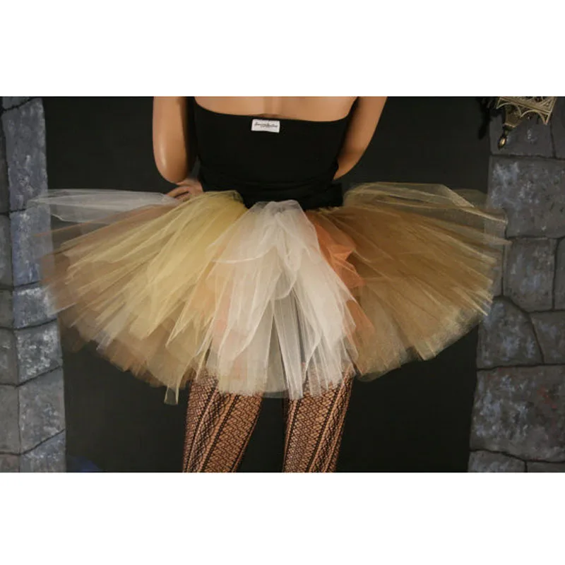 2017 Gothic Style Tutu Skirt Fashion Mini Adult Skirts Extra Puffy Mixed Gold Ivory Brown Dance Tulle Skirt Customized
2017 Gothic Style Tutu Skirt Fashion Mini Adult Skirts Extra Puffy Mixed Gold Ivory Brown Dance Tulle Skirt Customized