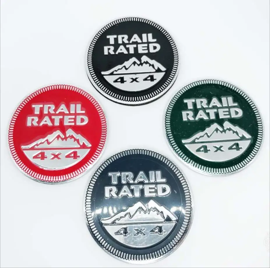 3D Metal car Sticker Trail Rated 4X4 Emblem Badge For Jeep Wrangler Patriot Grand Cherokee Trunk Logo Auto Decal Decoration
3D Metal car Sticker Trail Rated 4X4 Emblem Badge For Jeep Wrangler Patriot Grand Cherokee Trunk Logo Auto Decal Decoration