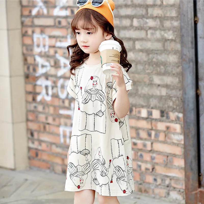 Abstract painting girls fashion dress 2019 summer new short-sleeved Fashion print children's clothes kids dresses for girls
Abstract painting girls fashion dress 2019 summer new short-sleeved Fashion print children's clothes kids dresses for girls