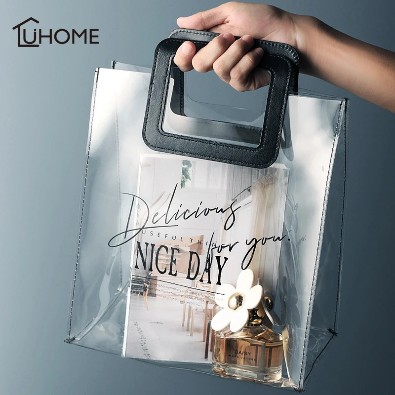 2018 Luxury Brand Clear PVC Women Washing Handbags Jelly Transparent Tote Bag Waterproof Makeup Storage Food Lunch Bags
2018 Luxury Brand Clear PVC Women Washing Handbags Jelly Transparent Tote Bag Waterproof Makeup Storage Food Lunch Bags