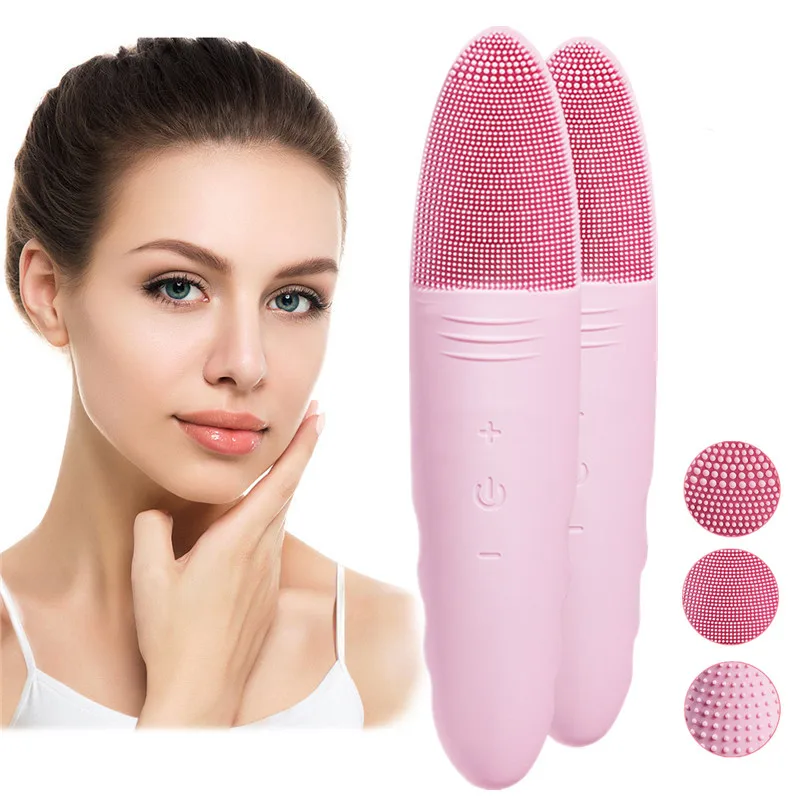 Powered Facial Cleansing Devices Silicone Sonic Vibration Mini Cleaner Deep Pore Cleaning Skin Massage Face Electric Brush
Powered Facial Cleansing Devices Silicone Sonic Vibration Mini Cleaner Deep Pore Cleaning Skin Massage Face Electric Brush