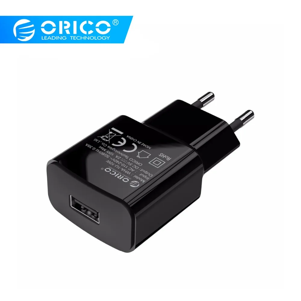 

ORICO WHA-1U Travel Charger 10W Output Max Universal Wall Charger Mini Portable 5W 10W Charger for Samsung Xiaomi Huawei