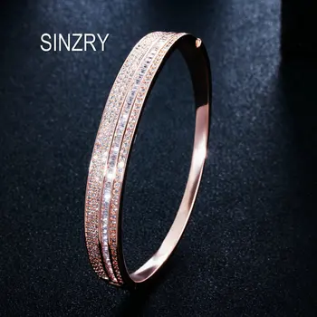 SINZRY bridal jewelry cubic zirconia three layer CZ charm bangles creative dazzling party cuff bangles for women
SINZRY bridal jewelry cubic zirconia three layer CZ charm bangles creative dazzling party cuff bangles for women