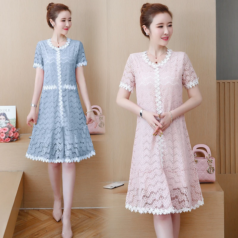 women ladies Designer runway summer dress lace vintage cute short-sleeve Casual party beach office work Business dresses clothes
women ladies Designer runway summer dress lace vintage cute short-sleeve Casual party beach office work Business dresses clothes