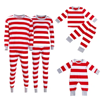 New Christmas Family Matching Pajamas Clothes Set Red White Wide Striped Long Sleeves Tops Pants Baby Kids Dad Mom Sleepwear
New Christmas Family Matching Pajamas Clothes Set Red White Wide Striped Long Sleeves Tops Pants Baby Kids Dad Mom Sleepwear
