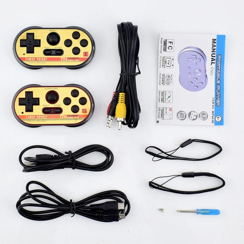 Data Frog Mini Video Gaming Console For FC30 Pro Build In 260 Classic Games 8 Bit Handheld Game Players Support TV Output