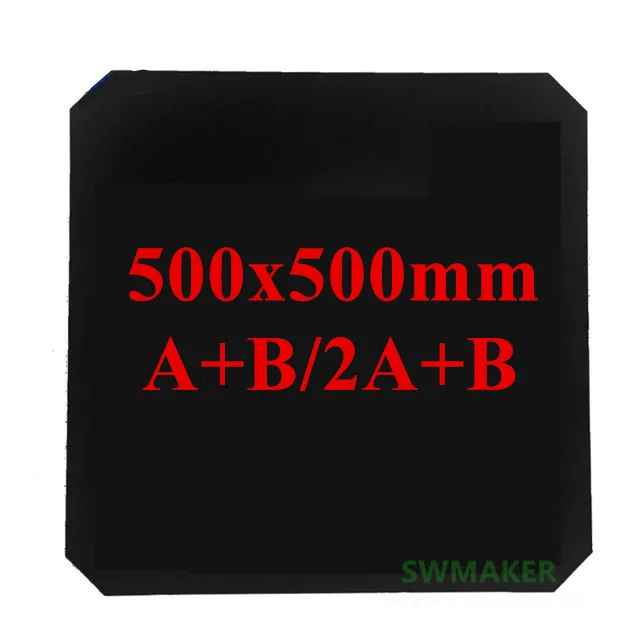 500x500mm Magnetic Adhesive Print Bed Tape Print Sticker Flex Plate for DIY Wanhao Duplicator 9 D9/300/400/500 3D printer
500x500mm Magnetic Adhesive Print Bed Tape Print Sticker Flex Plate for DIY Wanhao Duplicator 9 D9/300/400/500 3D printer