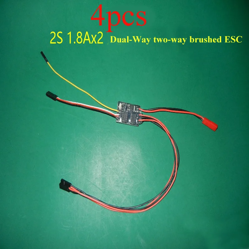 4PCS 2S 2CH Dual Way ESC 1.8Ax2/2.7Ax2 Electric Speed Controller f RC Car Small Tank 35/1 2WD 4WD Racing Cars Two Model TT Motor
4PCS 2S 2CH Dual Way ESC 1.8Ax2/2.7Ax2 Electric Speed Controller f RC Car Small Tank 35/1 2WD 4WD Racing Cars Two Model TT Motor