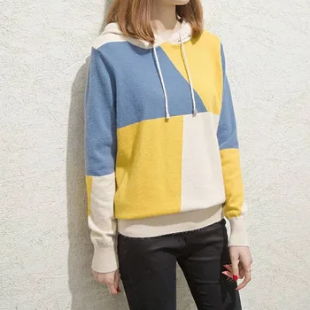 Hooded Long Sleeve Women Pullovers and Sweaters Fashion Hit Color Ladies Autumn Jumper Knitted Street Sweater With Hood Tops
Hooded Long Sleeve Women Pullovers and Sweaters Fashion Hit Color Ladies Autumn Jumper Knitted Street Sweater With Hood Tops