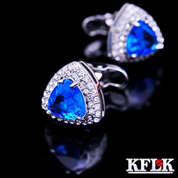 KFLK Luxury 2020 shirt cufflink for mens Brand cuff button Crystal wedding cuff link High Quality Blue abotoadura Jewelry 
KFLK Luxury 2020 shirt cufflink for mens Brand cuff button Crystal wedding cuff link High Quality Blue abotoadura Jewelry