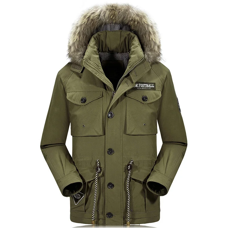 Winter Jacket Men Parka Coat Hooded Collar Fur Coat Men Overcoat Mid-long Wide-waisted Parka Men Thick Warm Windbreaker Coats
Winter Jacket Men Parka Coat Hooded Collar Fur Coat Men Overcoat Mid-long Wide-waisted Parka Men Thick Warm Windbreaker Coats