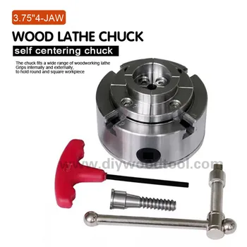 3.75 inch (95mm) 4-jaw self centering wood lathe chuck Scroll chuck mini lathe woodworking machine tool accessories chucks
3.75 inch (95mm) 4-jaw self centering wood lathe chuck Scroll chuck mini lathe woodworking machine tool accessories chucks