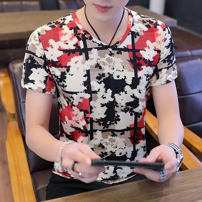 2019 Male Short Sleeve T-shirt slimming v collar half sleeve t-shirt-shirts color clothes Plus Size M-3XL XXXL
2019 Male Short Sleeve T-shirt slimming v collar half sleeve t-shirt-shirts color clothes Plus Size M-3XL XXXL
