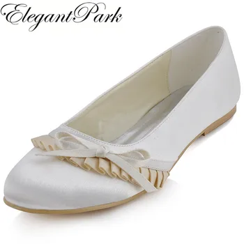Shoes Woman EP41057 Round Toe Bow Ruffles Low Heel Satin Wedding Comfortable Size 12 Women's Flat Bridal Shoes
Shoes Woman EP41057 Round Toe Bow Ruffles Low Heel Satin Wedding Comfortable Size 12 Women's Flat Bridal Shoes