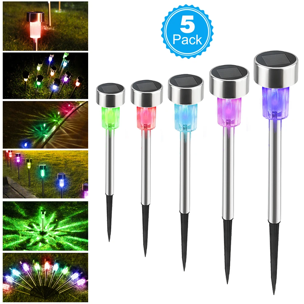 5pcs/lot Stainless Steel LED Solar Lawn Light For Garden Decor Outdoor Waterproof IP65 Path Solar Stick Lamp No-Wire Install
5pcs/lot Stainless Steel LED Solar Lawn Light For Garden Decor Outdoor Waterproof IP65 Path Solar Stick Lamp No-Wire Install