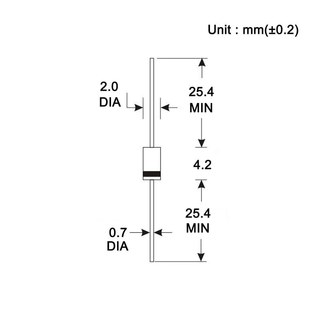 DO-204AL Axial Diodes 1 Watt 39 Volt 20PCS 1N4754A 1N4754 Silicon Planar Power Zener Diode 1W 39V DO-41