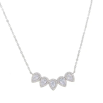 2019 fashion wedding engagement gift sparking bling Clear cz tear drop link bar unique jewelry women bridal delicate necklace
2019 fashion wedding engagement gift sparking bling Clear cz tear drop link bar unique jewelry women bridal delicate necklace