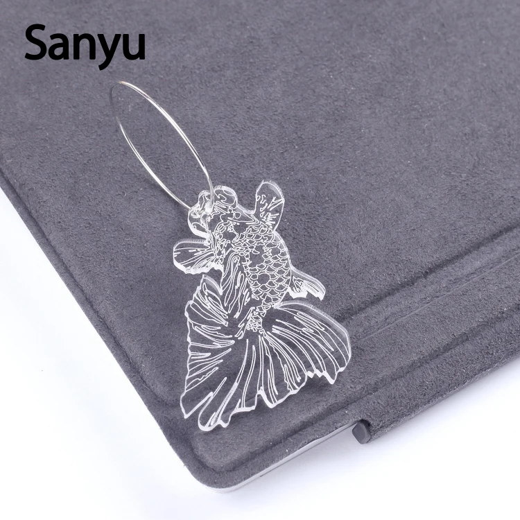 Acrylic Transparent Carven Drop Eearrings Chinese Style Goldfish Simple Design Elegant Drop Earrings for Women Girl Fashon Gifts
Acrylic Transparent Carven Drop Eearrings Chinese Style Goldfish Simple Design Elegant Drop Earrings for Women Girl Fashon Gifts