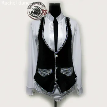 2017 Factory Outlet Can Be Mixed Batch Men's Latin Dance Dress Black Long-Sleeved Diamond T-shirt Square Dance Dance Clothing
2017 Factory Outlet Can Be Mixed Batch Men's Latin Dance Dress Black Long-Sleeved Diamond T-shirt Square Dance Dance Clothing