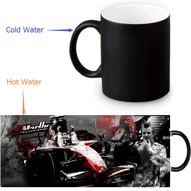 Kimi Raikkonen Colour Change Morphing Mug Heat Sensitive Magic Morph Coffee Mugs 350ml/12oz
Kimi Raikkonen Colour Change Morphing Mug Heat Sensitive Magic Morph Coffee Mugs 350ml/12oz