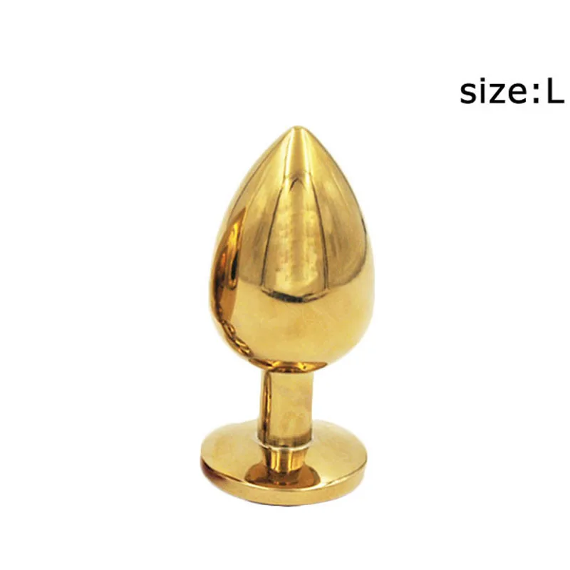 3pcs Gold Stainless Steel Sex Toys For Couples  Anal Plug
