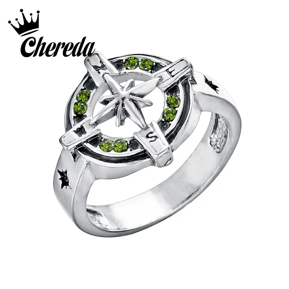 Chereda Compass Signet Biker Men Rings Wind Rose Unique Silver Male Punk Ring Vintage Big Size Ring
Chereda Compass Signet Biker Men Rings Wind Rose Unique Silver Male Punk Ring Vintage Big Size Ring