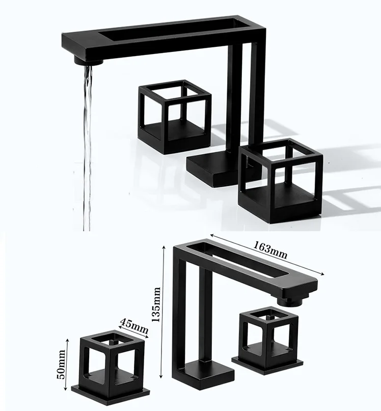 Black New Designed European Italian Style Square Kitchen Faucet Top Mount Double Square Knob With Hose
Black New Designed European Italian Style Square Kitchen Faucet Top Mount Double Square Knob With Hose