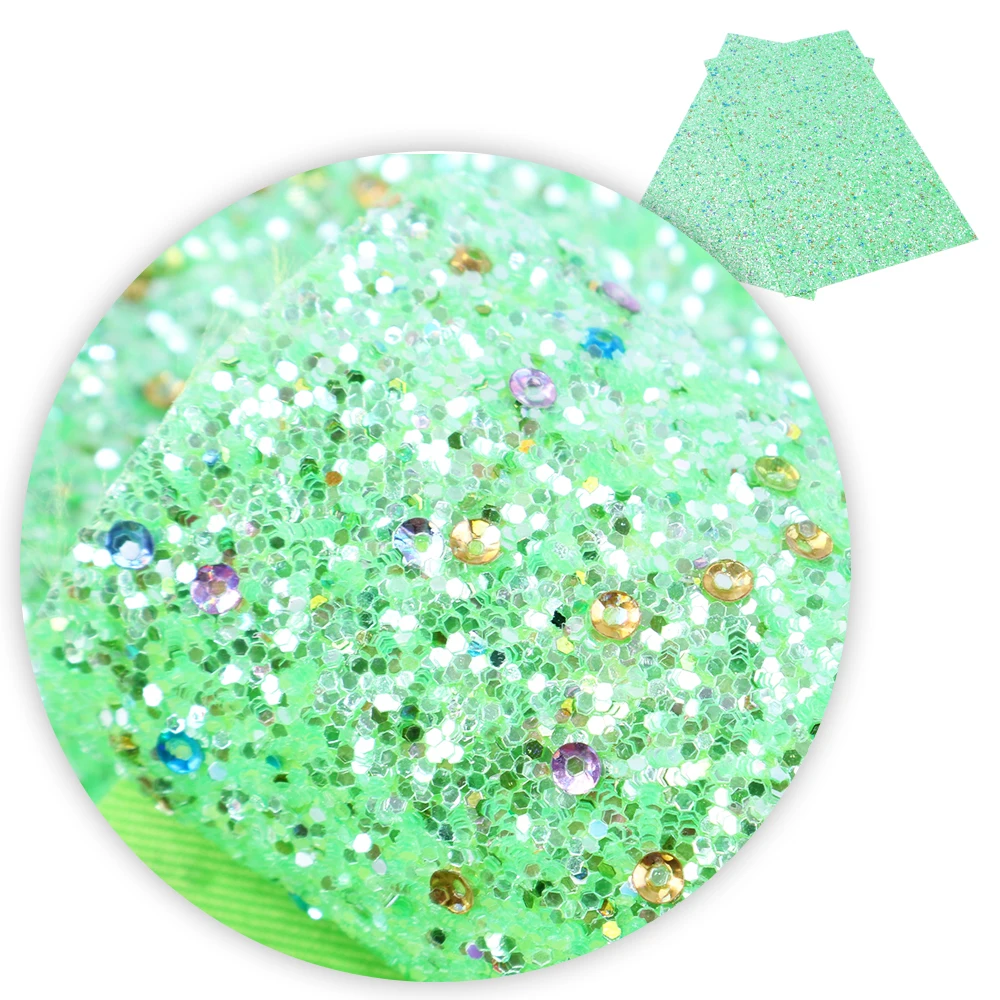New 20*34cm Sequin Glitter Vinyl Synthetic Leather Patchwork For Hair Bow Handbags Wallet Phone Cover DIY,1Yc5353
New 20*34cm Sequin Glitter Vinyl Synthetic Leather Patchwork For Hair Bow Handbags Wallet Phone Cover DIY,1Yc5353