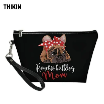 THIKIN Leather Ladies Make Up Bag Cute Black French Bulldog Print Cosmetic Bag Organizer Women Travel Toiletry Wash Bags Custom
THIKIN Leather Ladies Make Up Bag Cute Black French Bulldog Print Cosmetic Bag Organizer Women Travel Toiletry Wash Bags Custom