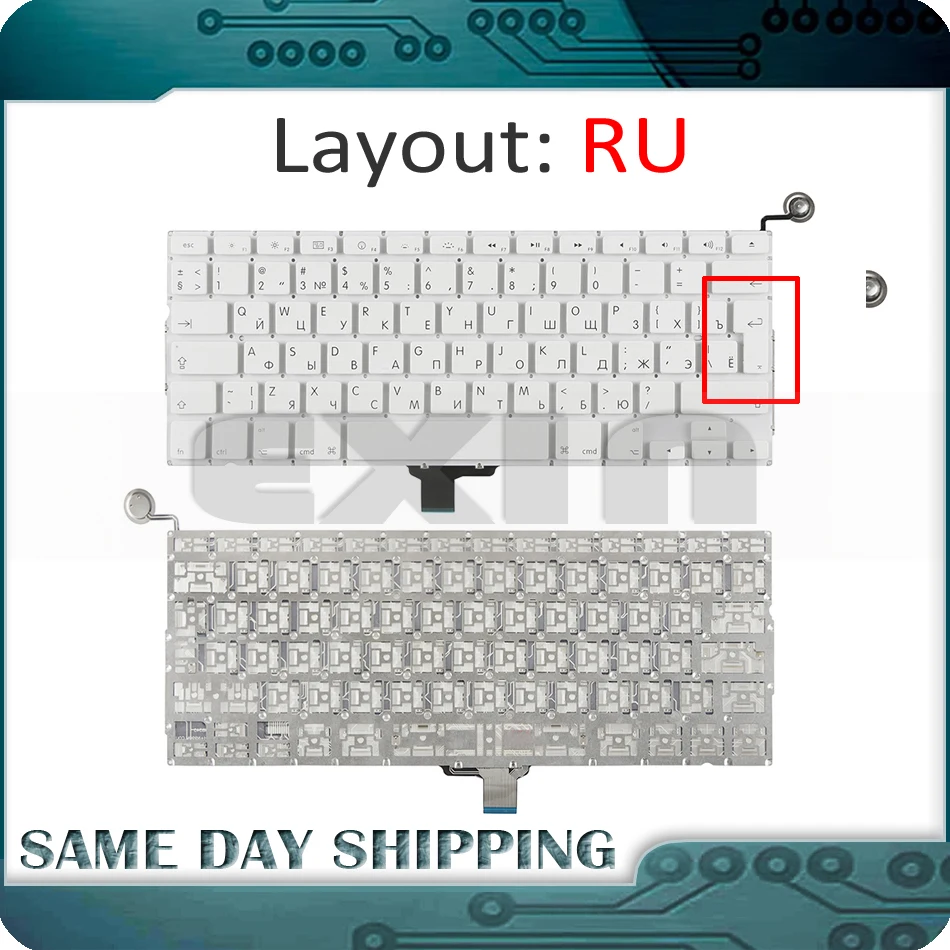 New for MacBook 13" A1342 Russian RU Keyboard White Replacement MC207 MC516 EMC 2350 Late 2009 Mid 2010 Year
New for MacBook 13" A1342 Russian RU Keyboard White Replacement MC207 MC516 EMC 2350 Late 2009 Mid 2010 Year