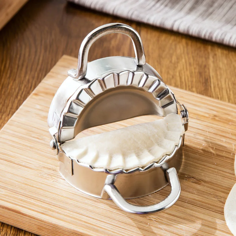 New Stainless Steel Dumpling Mould Cutter Dumpling Wrapper Maker Dough Presser Making Machine Kitchen Cooking Pastry Tools
New Stainless Steel Dumpling Mould Cutter Dumpling Wrapper Maker Dough Presser Making Machine Kitchen Cooking Pastry Tools
