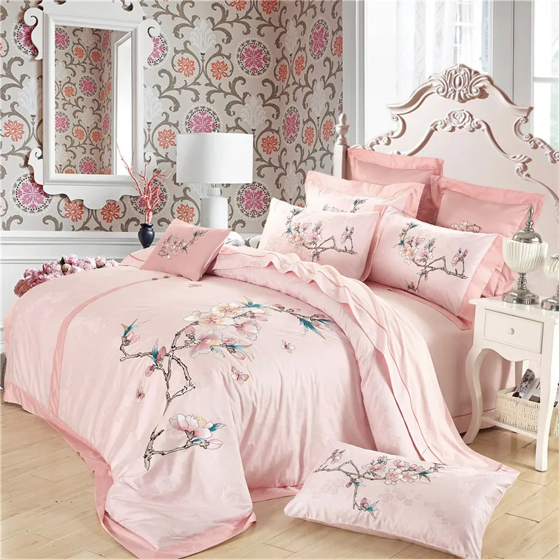 oriental bedding set queen size egyptian bedding cotton floral embroidered duvet cover luxury bedspread pink bed linens women
oriental bedding set queen size egyptian bedding cotton floral embroidered duvet cover luxury bedspread pink bed linens women