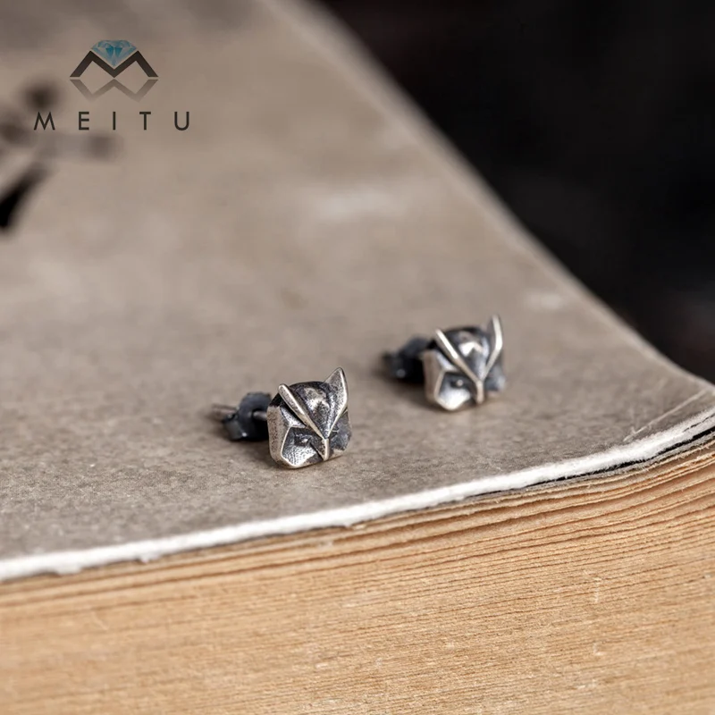 Real Sterling S925 Silver Fashion Vintage earrings Owl ear stud for Men Women birthday present jewelry style stud E-125
Real Sterling S925 Silver Fashion Vintage earrings Owl ear stud for Men Women birthday present jewelry style stud E-125