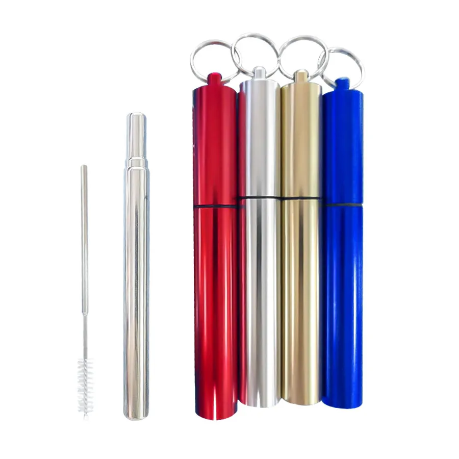 Foldable Drinking Stainless Steel Straw Reusable Straw With Case Brush Travel Outdoor Household bar Accessories
Foldable Drinking Stainless Steel Straw Reusable Straw With Case Brush Travel Outdoor Household bar Accessories