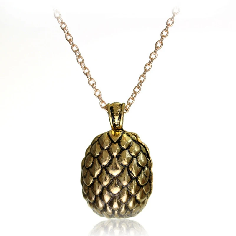 2018 Game of Thrones Dragon Eggs Pendant Necklace for Men Movies Jewelry Ice and Fire Song Targaryen Egg Charm Necklace Bronze
2018 Game of Thrones Dragon Eggs Pendant Necklace for Men Movies Jewelry Ice and Fire Song Targaryen Egg Charm Necklace Bronze