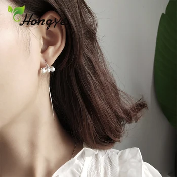 Hongye Natural Pearl Hanging Earrings Silver 925 Jewelry for Women Adjustable Ear Line Chic Girls Summer Brinco Drop Danglers
Hongye Natural Pearl Hanging Earrings Silver 925 Jewelry for Women Adjustable Ear Line Chic Girls Summer Brinco Drop Danglers