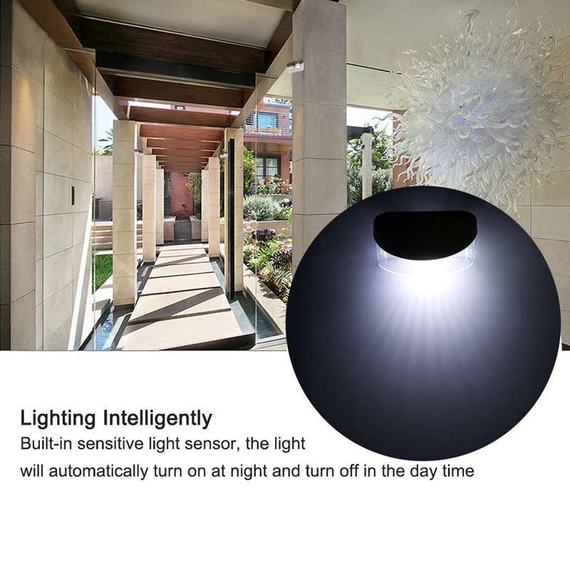 Waterproof Outdoor Lighting Modern 2-LED Solar Garden Light Auto ON/OFF At Night Wall Lamp for Fence Courtyard Stairs Fence
Waterproof Outdoor Lighting Modern 2-LED Solar Garden Light Auto ON/OFF At Night Wall Lamp for Fence Courtyard Stairs Fence