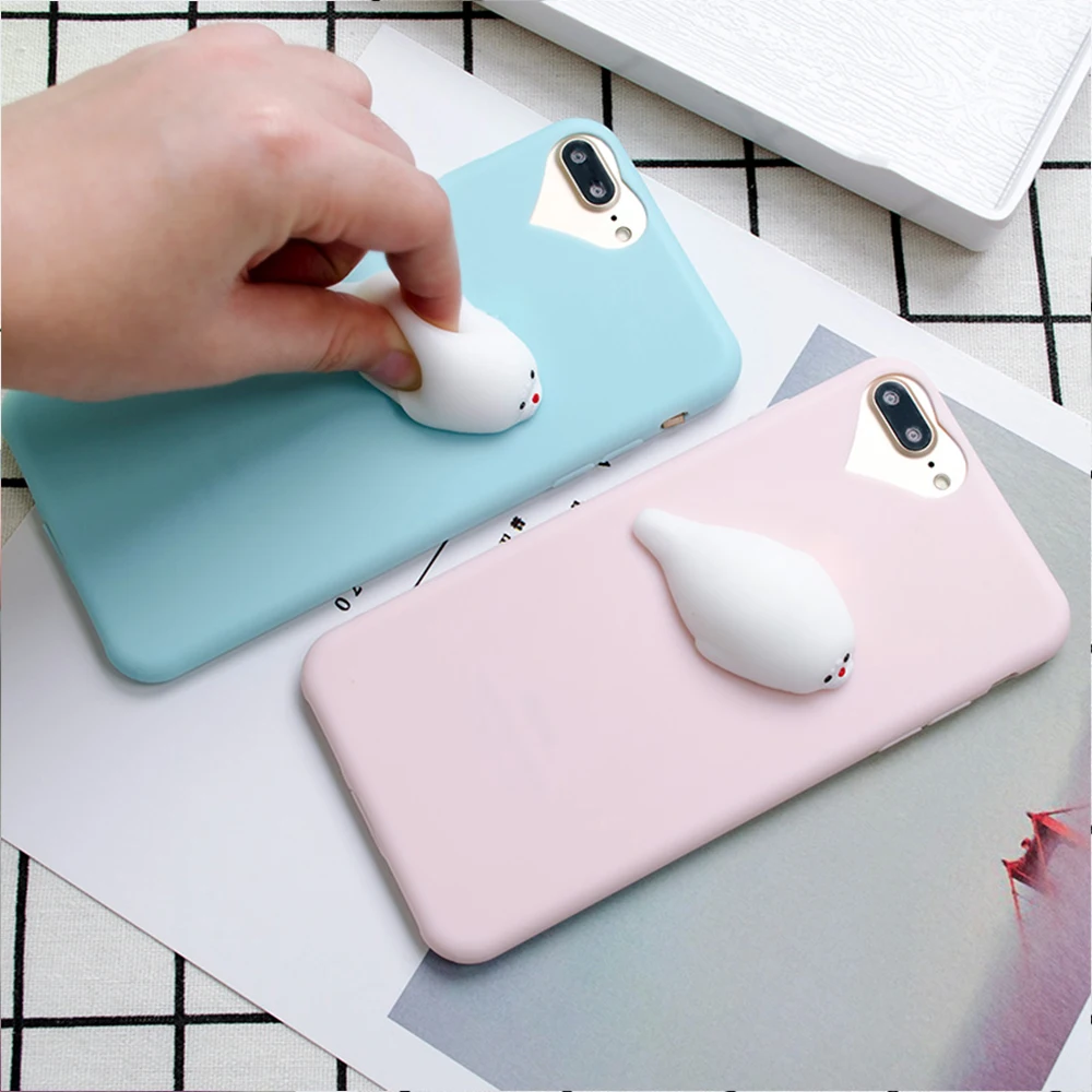 KISSCASE Cute 3D Squishy Doll Cass For iPhone 7 8 6 6S Plus 5 5S SE Cat Seal Phone Cover For iPhone 5S 5 SE Silicon Accessories
KISSCASE Cute 3D Squishy Doll Cass For iPhone 7 8 6 6S Plus 5 5S SE Cat Seal Phone Cover For iPhone 5S 5 SE Silicon Accessories