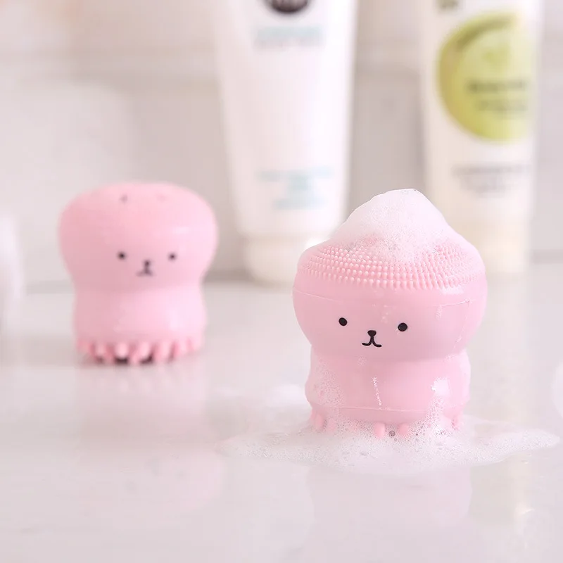 Cartoon Cute Puff Brush Cleansing Brush Soft Skin Small Octopus Silicone Cleansing Instrument Silicone Wash Brush Pores Clean
Cartoon Cute Puff Brush Cleansing Brush Soft Skin Small Octopus Silicone Cleansing Instrument Silicone Wash Brush Pores Clean