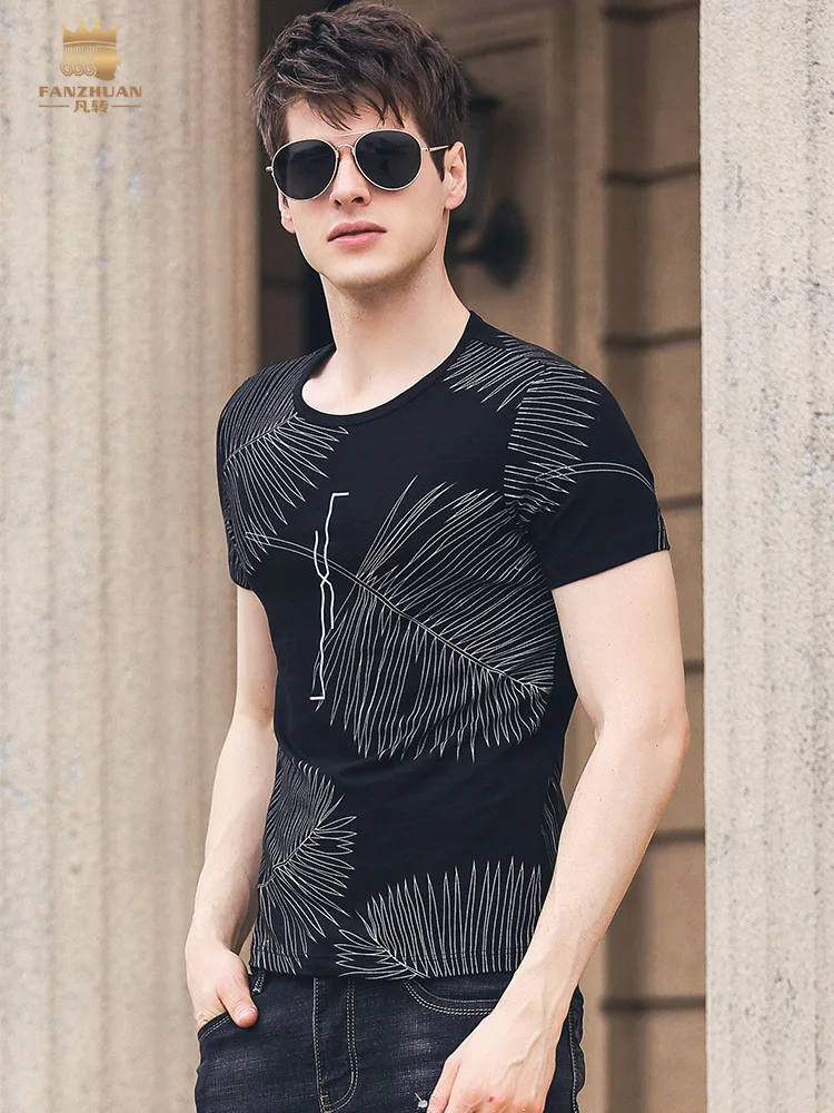 FanZhuan free shipping New men's male 2019 summer printed Oneck America pattern 97% cotton stretch short-sleeved T-shirt 925102
FanZhuan free shipping New men's male 2019 summer printed Oneck America pattern 97% cotton stretch short-sleeved T-shirt 925102