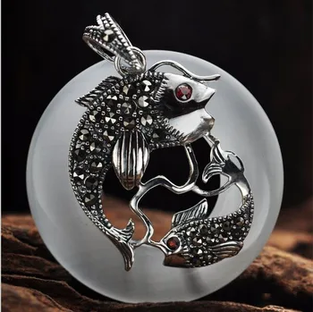 BOCAI new 925 sterling silver jewelry woman pendant annual fish lucky female Pendant for woman 031826w
BOCAI new 925 sterling silver jewelry woman pendant annual fish lucky female Pendant for woman 031826w