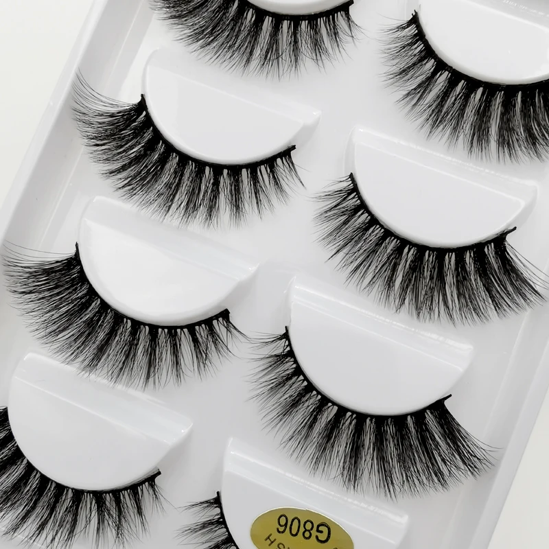 5 pairs Mink Eyelashes 3D Natural False Eyelashes Soft 3D Mink Lashes Fluffy False Eyelash Extension Makeup Kit maquiagem G806
5 pairs Mink Eyelashes 3D Natural False Eyelashes Soft 3D Mink Lashes Fluffy False Eyelash Extension Makeup Kit maquiagem G806