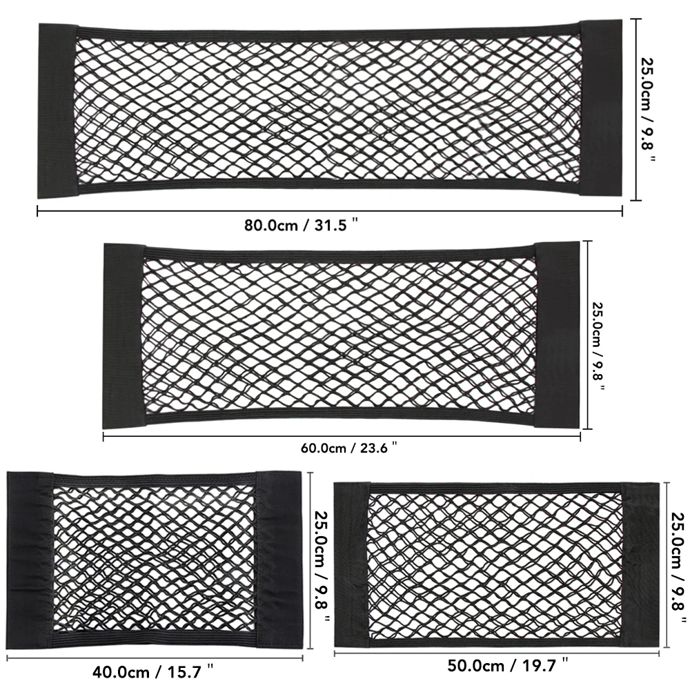 Car Back Rear Trunk Seat Elastic String Net Magic Sticker Mesh Storage Bag Pocket Cage Auto Organizer Seat Back Bag 40*25cm
Car Back Rear Trunk Seat Elastic String Net Magic Sticker Mesh Storage Bag Pocket Cage Auto Organizer Seat Back Bag 40*25cm