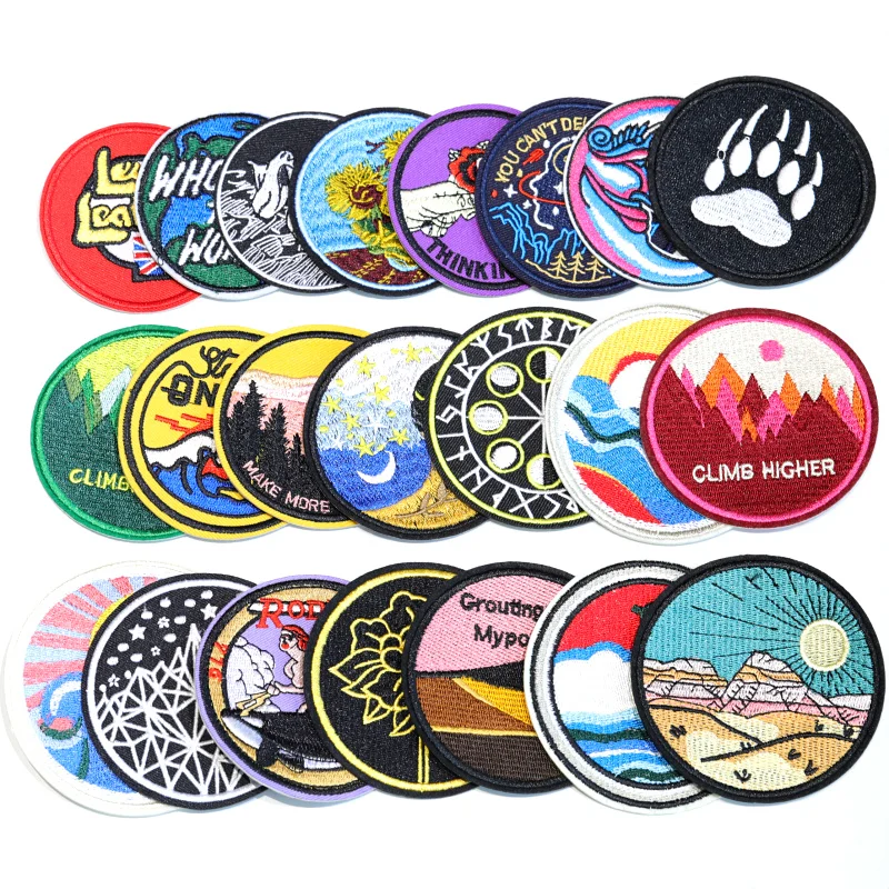 1PCS Round Patch Iron on Patches Sew On Applique Badge Motorcycle Cheap Biker Embroidered Patches For Clothes Sticker B3606
1PCS Round Patch Iron on Patches Sew On Applique Badge Motorcycle Cheap Biker Embroidered Patches For Clothes Sticker B3606